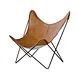 folding leather butterfly chair